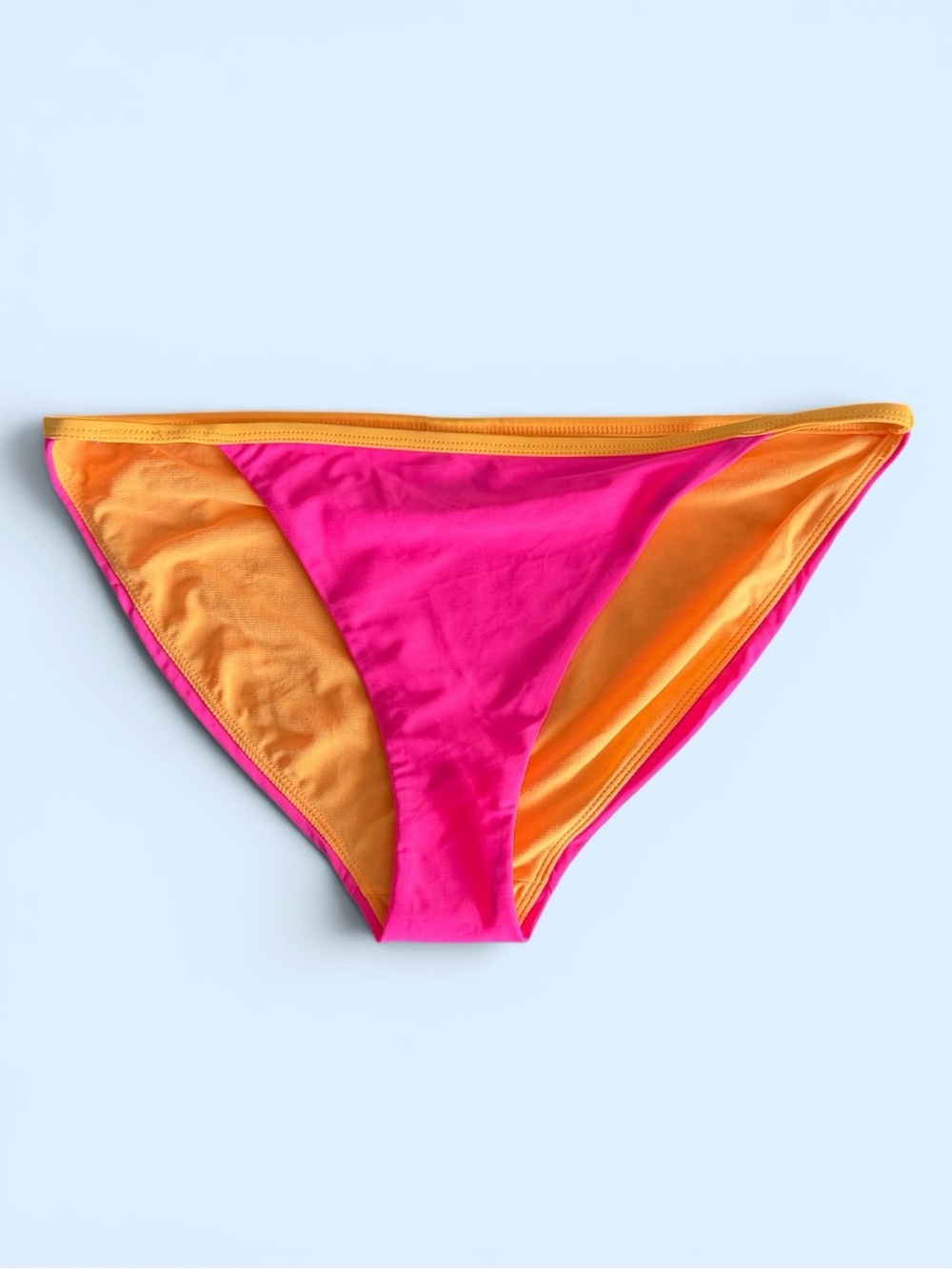 Polo Ralph Lauren / USPA Hot Pink Bikini Bottom with Orange Lining & Trim XL